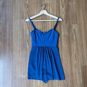BCBGMaxAzria Blue Bridget Bustier Short Romper XXS